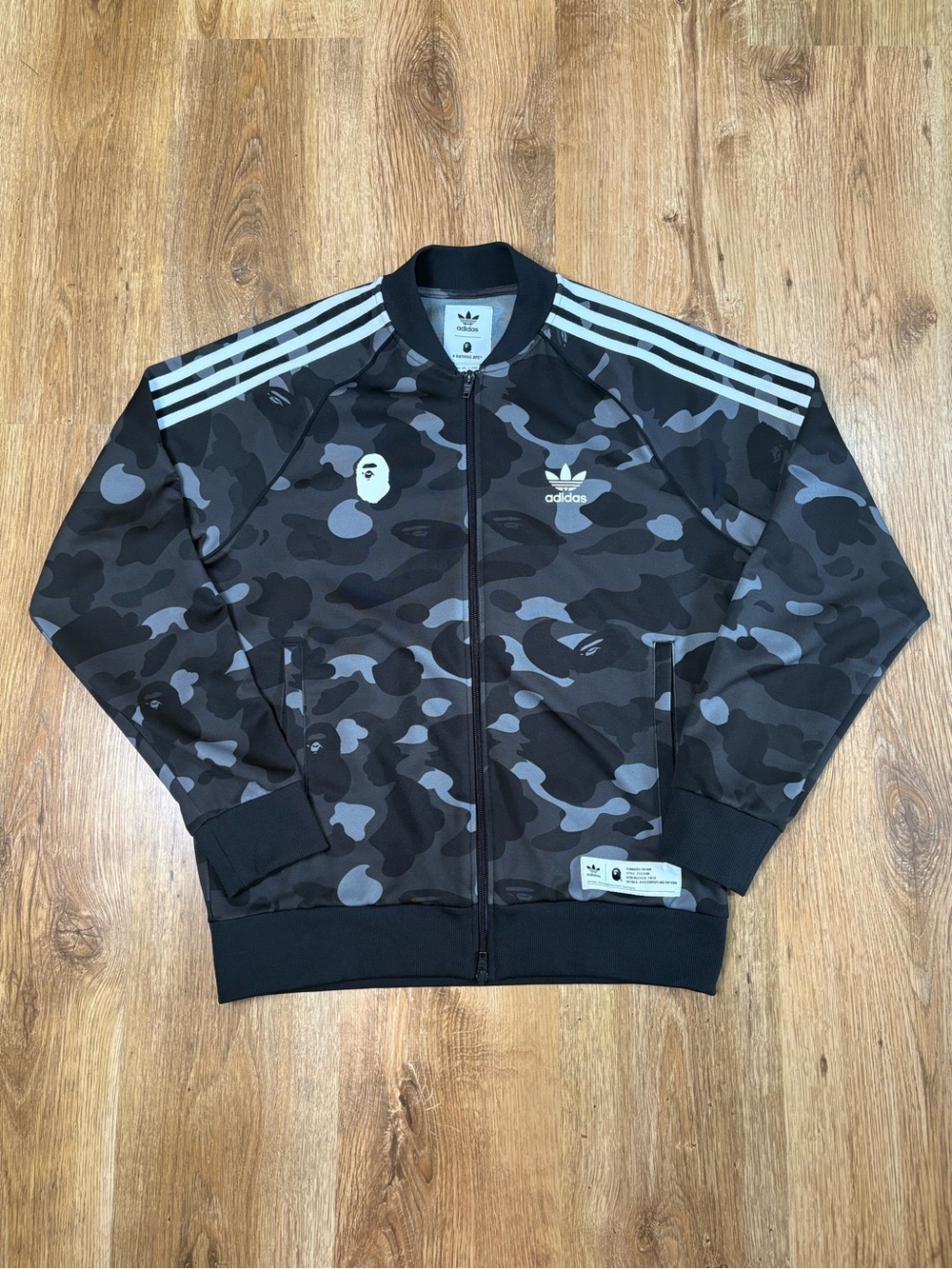 Bape adidas Black Track Jacket